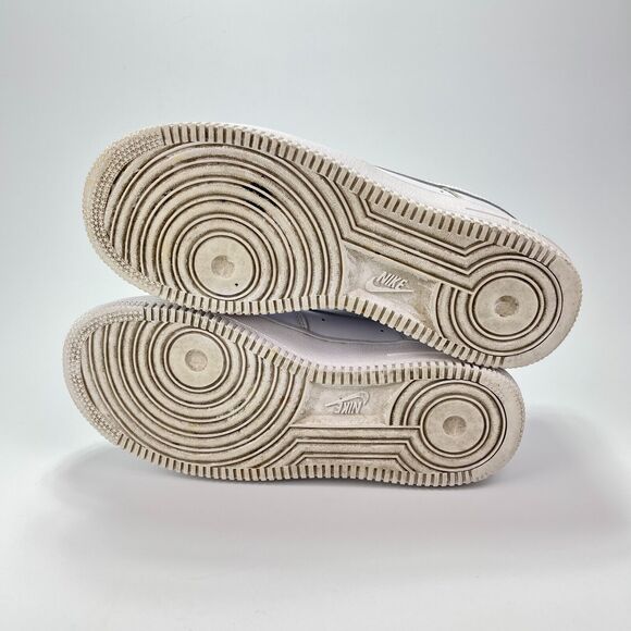 Nike Air Force 1 Low White Leather Athletic Shoes DD8959-100 Women's Size 7.5 - Picture 10 of 11